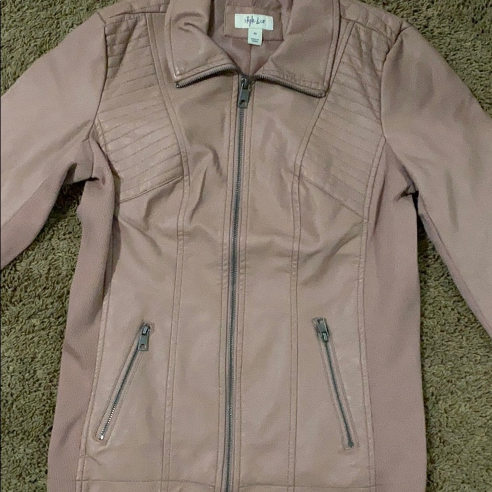 Faux leather Moto jacket